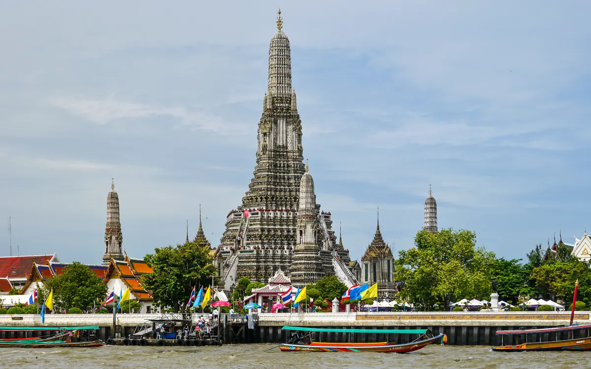 Wat Arun and the Chao Phraya River, Bangkok