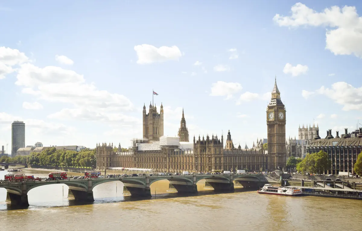 Westminster Bridge and Elizabeth Tower, London